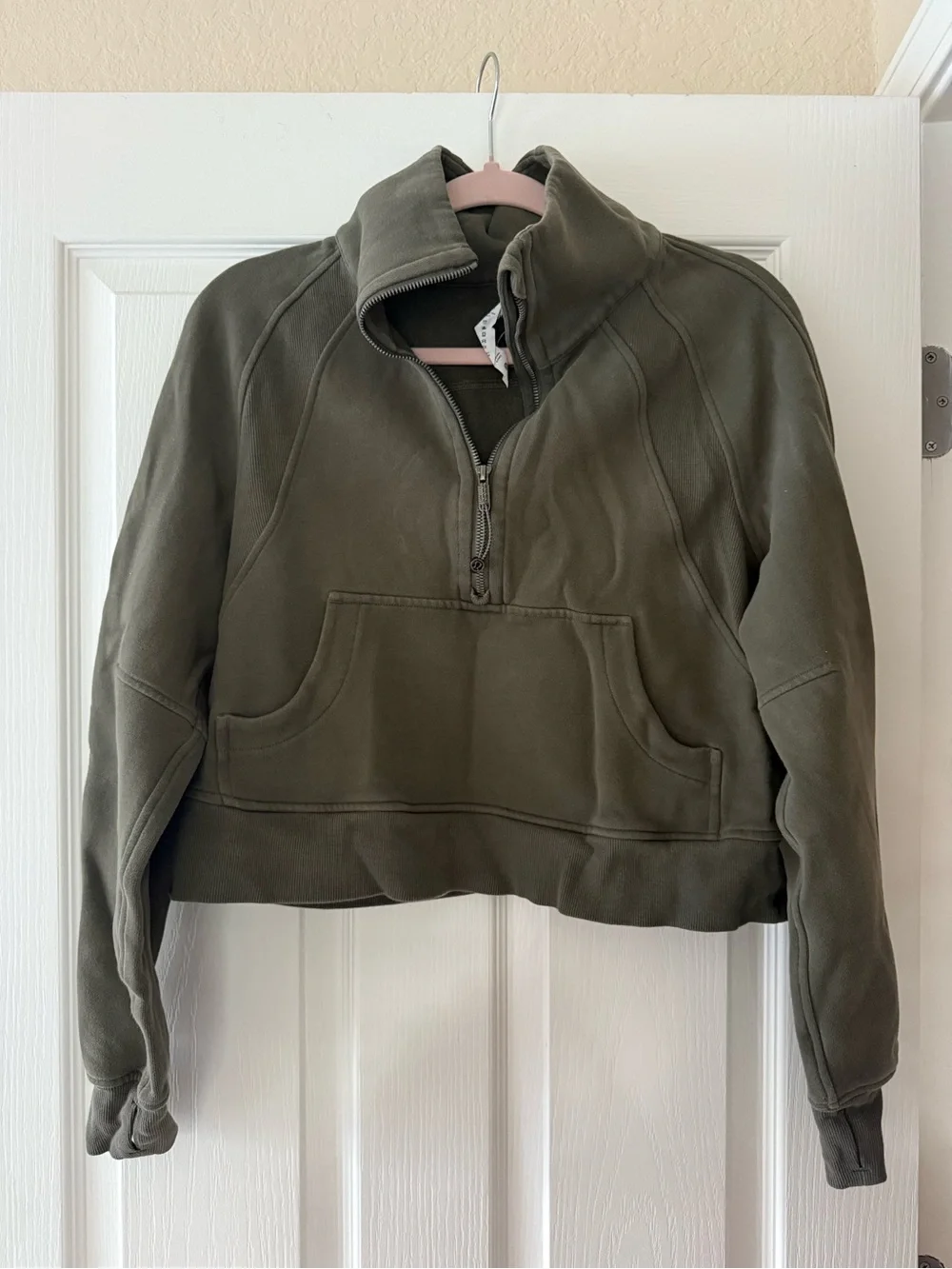 Green Lululemon Half-Zip Scuba